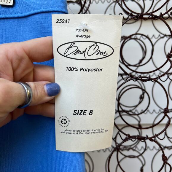 Levi’s Bend Overs blue polyester leisure slack pants deadstock NWT size 8 - Picture 4 of 6